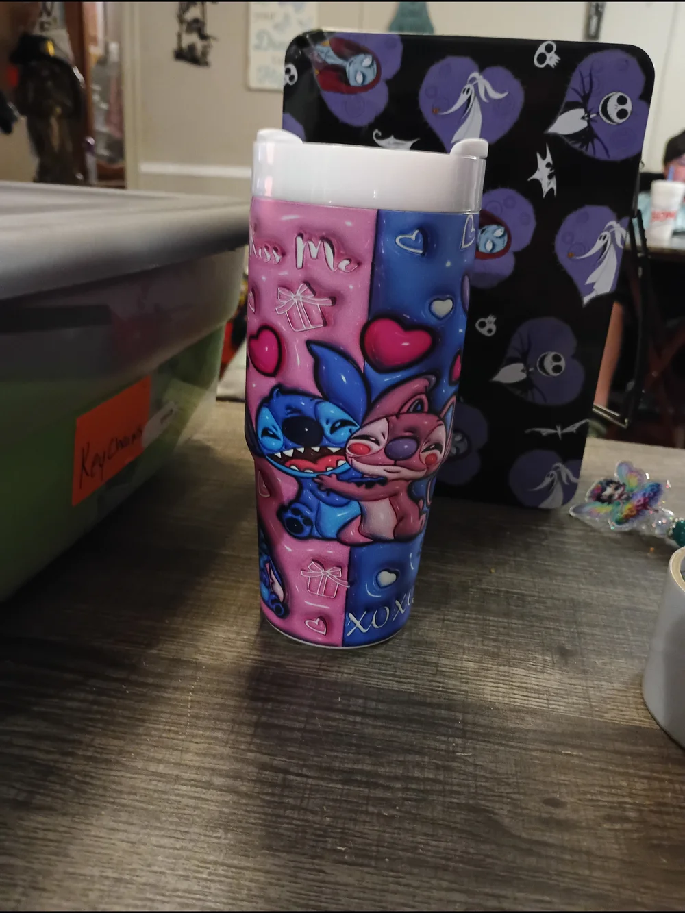 Stitch & Angel Kids Stainless Steel Tumbler with Handle